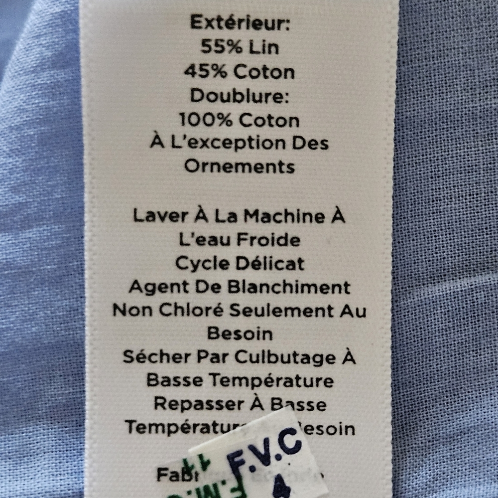 Summer A-line linen/cotton skirt from Talbots - Picture 3 of 7